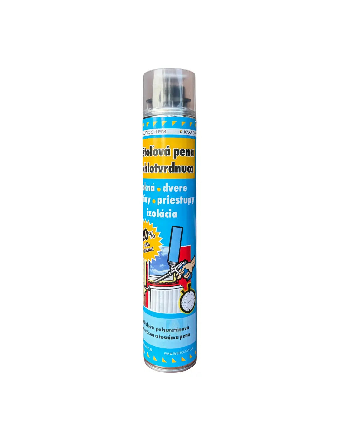Nízkoexpanzná montážna pena KVADROCHEM 750 ml – pištoľová zalupro